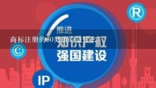 商标注册的30类指的是什么