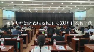 哪位大神知道衣服商标H-OXU是什么牌子的