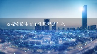 商标实质审查工作规程是什么