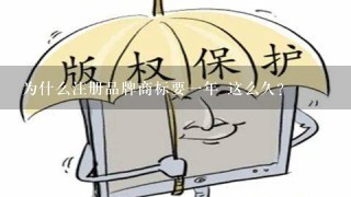 为什么注册品牌商标要1年 这么久？