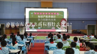 申报山东省著名商标有什么好处？