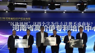 “区块链网”这4个字为什么注册不成商标？