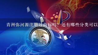 青洲弥河源注册过商标吗？还有哪些分类可以注册？