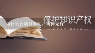 为什么要项目未动，商标先行