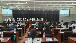 商标近似的12个判断标准