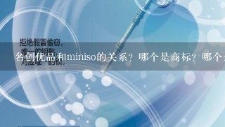 名创优品和miniso的关系？哪个是商标？哪个是logo？