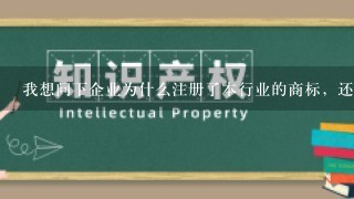 我想问下企业为什么注册了本行业的商标，还要注册35类销售类别呢? 为什么要注，理由是什么？