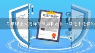 苹果牌上衣商标苹果为何没咬1口是不是假的