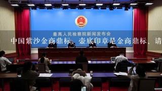 中国紫沙金商鼎标、壶底印章是金商鼎标、请问是谁做