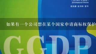 如果有一个公司想在某个国家申请商标权保护他们需要提交什么样的文件来获得批准并颁发一个商标注册证书？